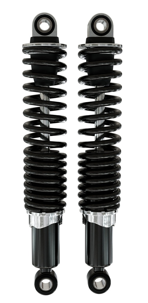 IKON Federbeine - Stoßdämpfer MIT Zugstufeneinstellung 7610-1650SP14 in schwarz mit ABE f. TRIUMPH Thunderbird u. Storm 1600/1700 Bj. 2009-2016
