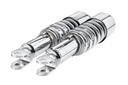 IKON Federbeine - Stoßdämpfer  7610-1394SP8 in Chrom meist m. ABE f. SUZUKI RE 5 Wankel, GS 750 D / E / L; GSX 750 E / ES / EF / L / S Katana; GS 1000 D / E / S; GS 1100 E / L / ES / G / Katana / S Katana