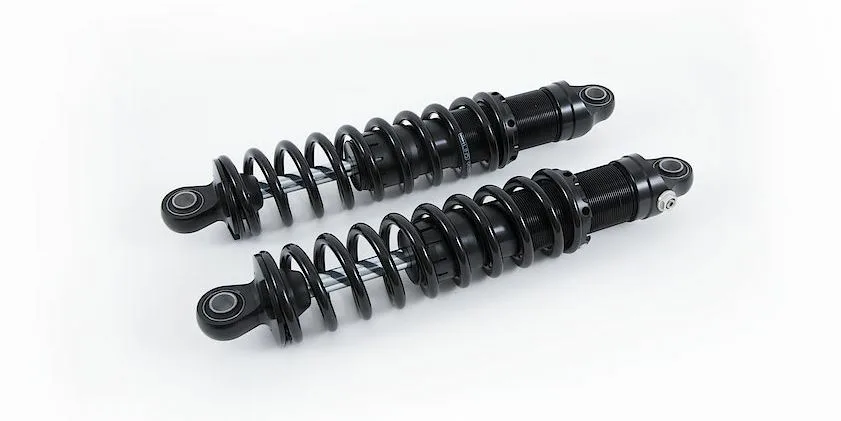ÖHLINS Federbeine / Stoßdämpfer STX 36 Blackline Twin S36D IN 525 mit ABE für Indian Scout (2015 – 2018), Indian Scout Bobber (2017 – 2018)