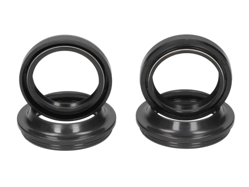 Gabeldichtringe Simmerringe Satz Gabel 43x55.1x9.5/10.5 mm NOK (beste Japan-Qualität) mit Staubkappen 735.01.85