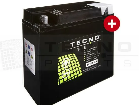 TECNO-GEL Battery 51913 12 V with 22 Ah (instead of 19 Ah!)