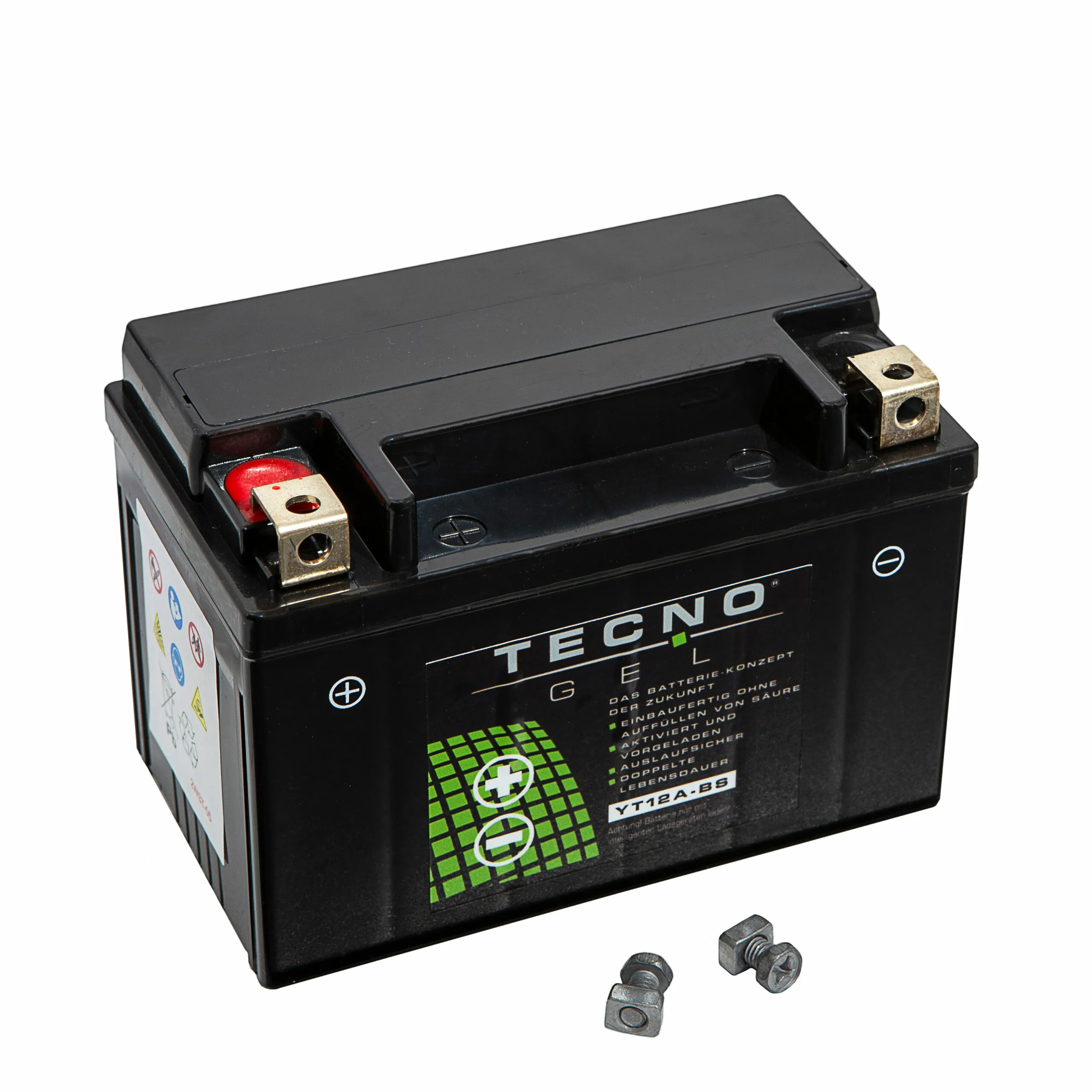 TECNO-GEL Battery YT12A-BS = YTX12A-BS = YT12A-4 = GT12A-4 (DIN 51021)