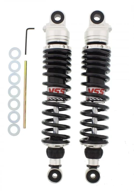 YSS Spring Strut - Shock Absorber Set RZ362-330TRL-57-88 with ABE for KAWASAKI W 650 C/A, W 800 A