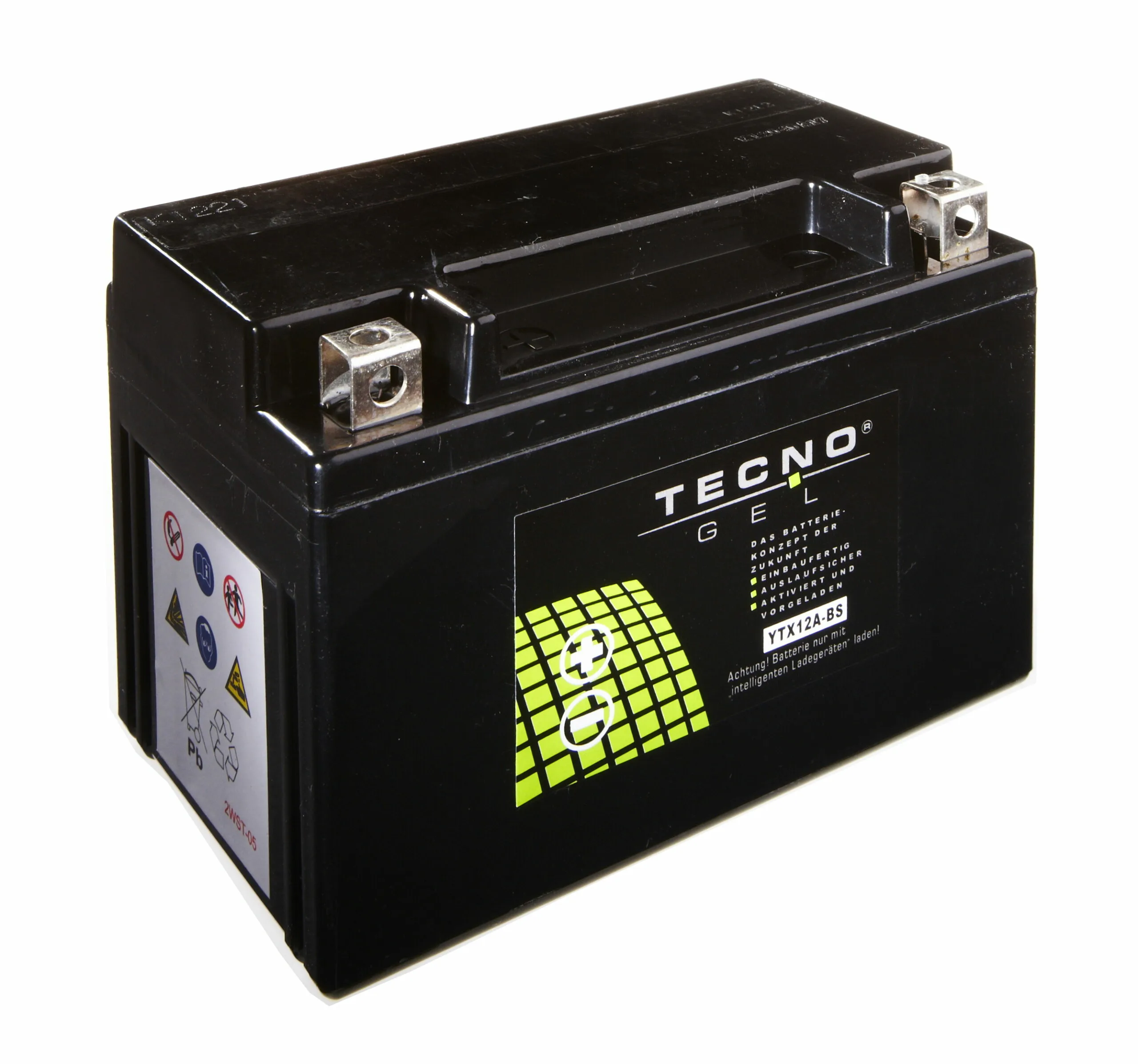 TECNO-GEL Battery YT12A-BS = YTX12A-BS 12V 10 Ah (DIN 51013)
