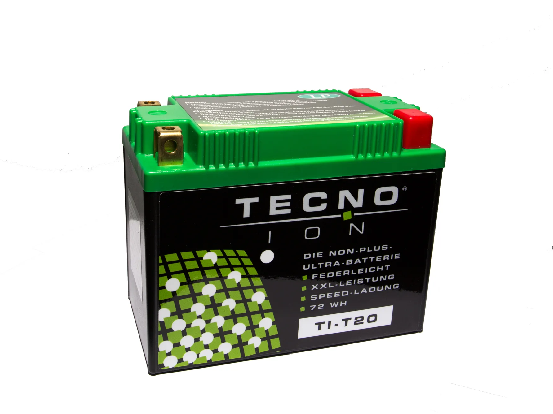 TECNO-ION Lithium-Ion Motorradbatterie TI-T14 QUADPOL 12V 48 Wh 800 g