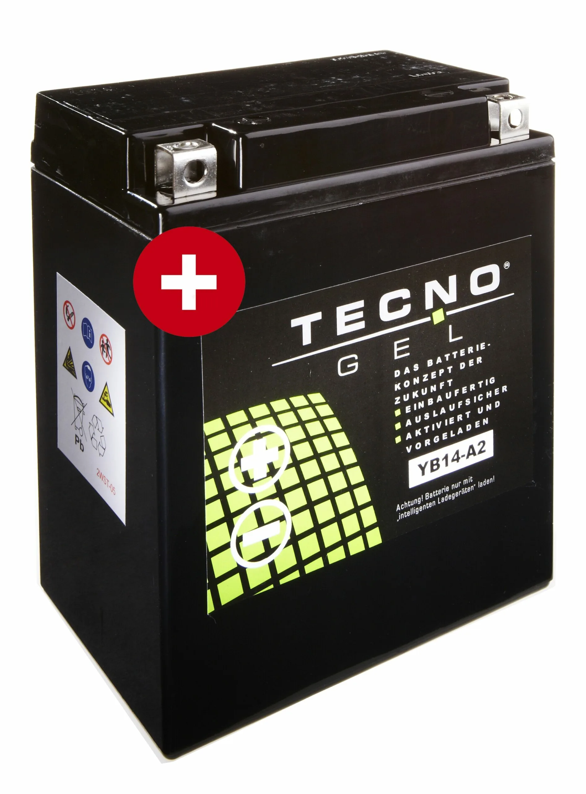 TECNO-GEL BATTERIE YB14-A2 12V 14 Ah DIN 51412