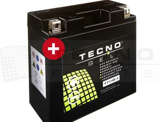 TECNO-GEL BATTERY YT14B-B4 / YT14B-BS for YAMAHA and others