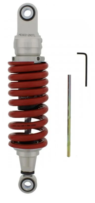 YSS Federbein Stoßdämpfer Mono ME302-290TL-01-X einstellbar mit ABE für DERBI Senda 125 R/SM/SM Baja/R Baja