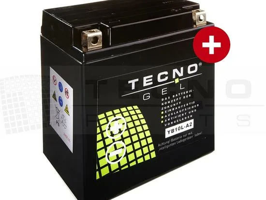 Tecno-Gel Battery YB10L-A2/B2 12V 11AH DIN 51112, 51113
