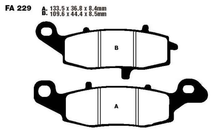 Brake pad Sinter 7328859 HH EBC for Kawasaki and Suzuki