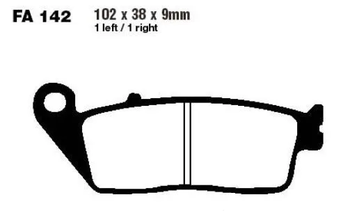 Brake pad Sinter 7328644 HH EBC for Benelli, Cagiva and others