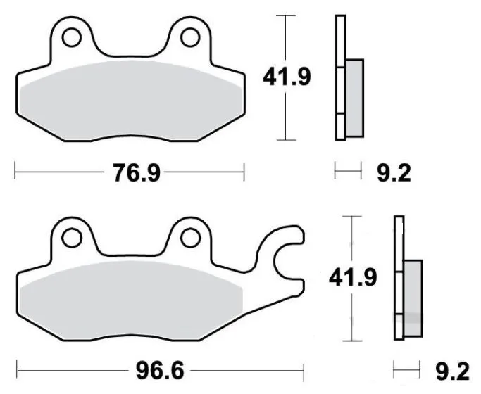 Brake pad Standard 7871924 TRW front & rear for Aprilia, CAN-AM and others