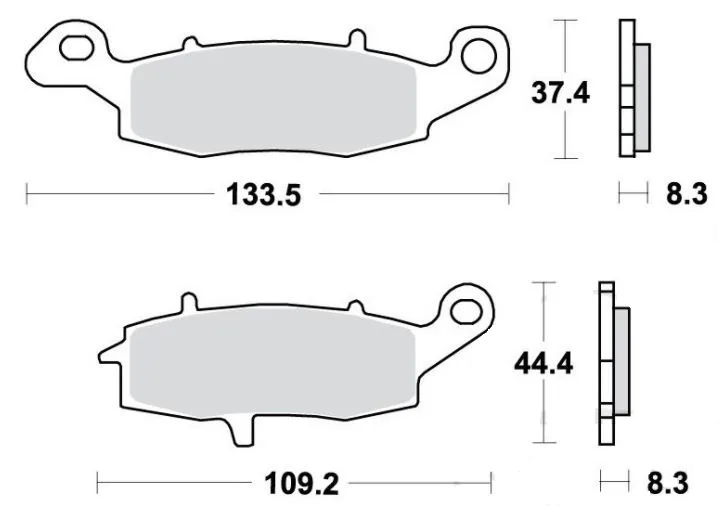 Bremsbelag Sinter 7870637 TRW f. vorne für CFMOTO, Kawasaki u. Suzuki