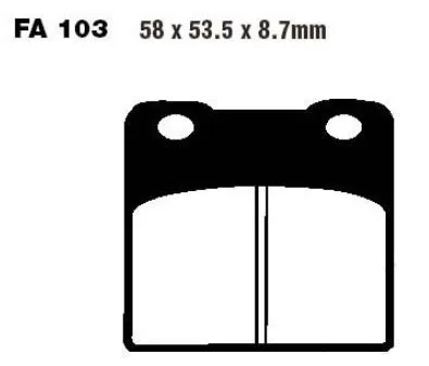 Brake pad Standard 7328461 EBC for Suzuki