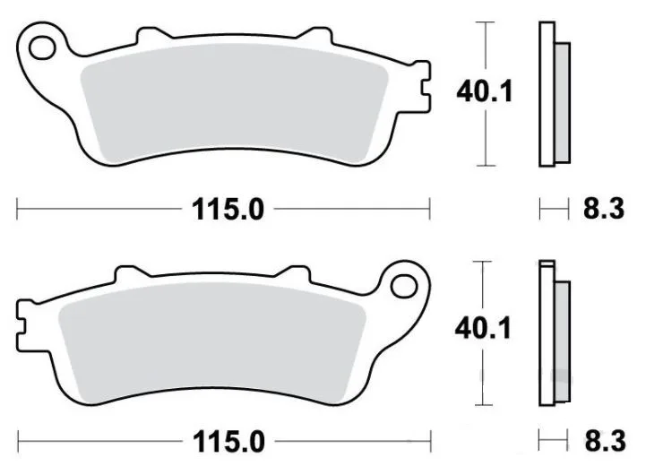 Brake Pad Standard 7870074 TRW for Front & Rear for Honda, Kawasaki and Victory