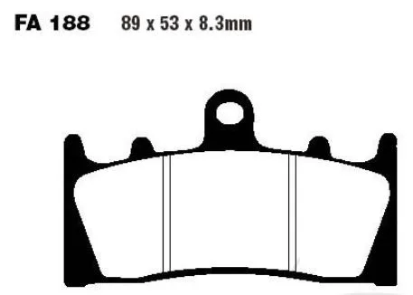 Brake Pad Standard 7376510 EBC for Kawasaki and Suzuki
