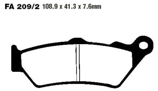 Brake Pad Sintered HH 7324239 EBC for Aprilia, BMW, Ducati and Others