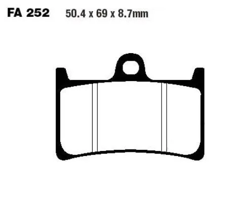 Brake Pad Standard 7328511 EBC for Various Yamaha Models