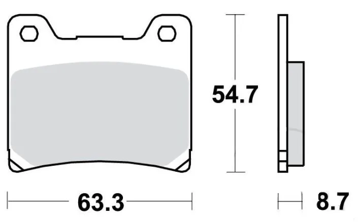 Standard Brake Pad 7871213 TRW f. Front & Rear for Norton and Yamaha