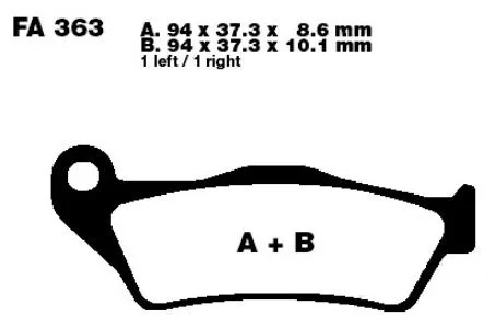 Standard Brake Pad 7324247 EBC for Various Models