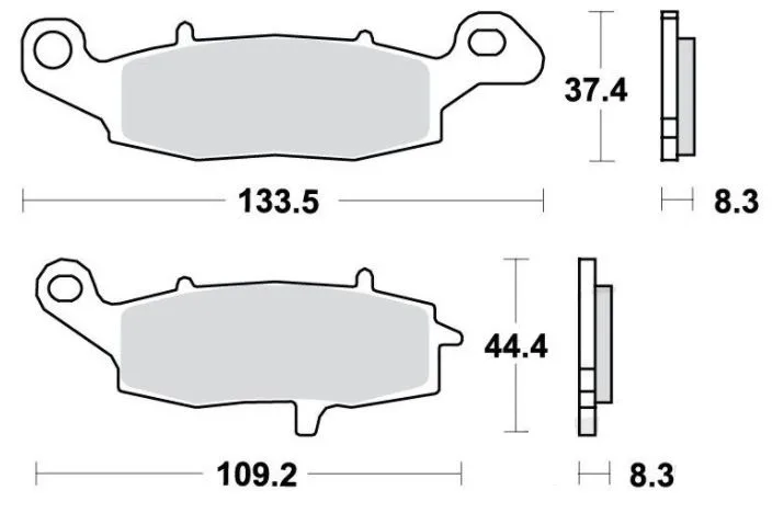 Standard Brake Pad 7873185 TRW f. Front & Rear for CFMOTO, Kawasaki and Suzuki