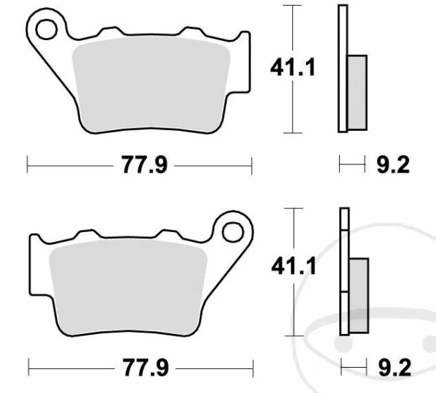 Brake pad Sinter 7870876 TRW f. rear for Aprilia, Beta, BMW, among others