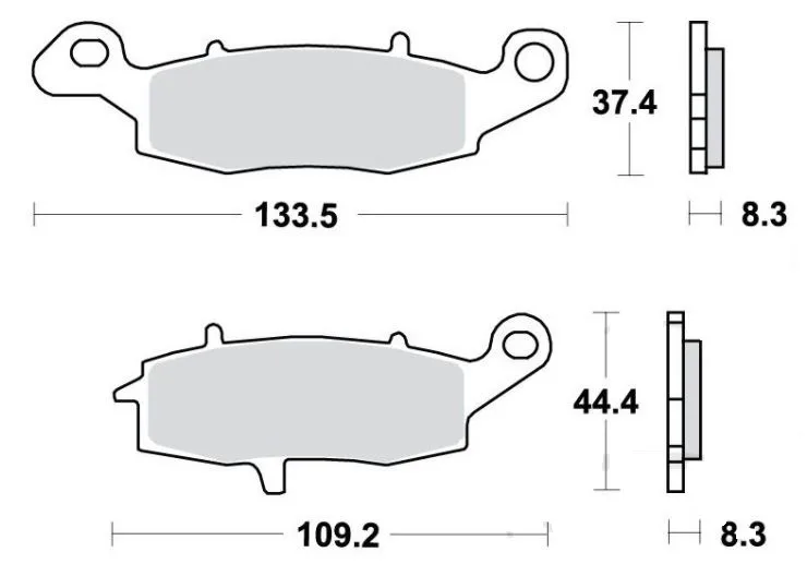 Bremsbelag Standard 7873177 TRW f. vorne & hinten für CFMOTO, Kawasaki u. Suzuki
