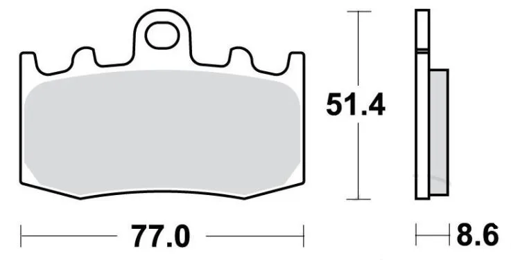 Brake pad Sinter 7874134 TRW f. front