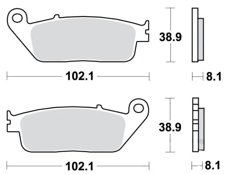 Brake pad Sinter 7873367 TRW front