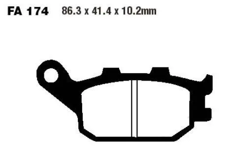 Brake pad Sinter HH 7329147 EBC f. various models