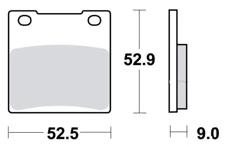 Brake pad Standard 7871502 TRW f. front & rear for Kawasaki and Suzuki