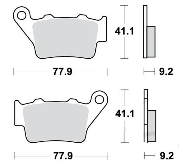 Bremsbelag Standard 7870595 TRW für vorne & hinten