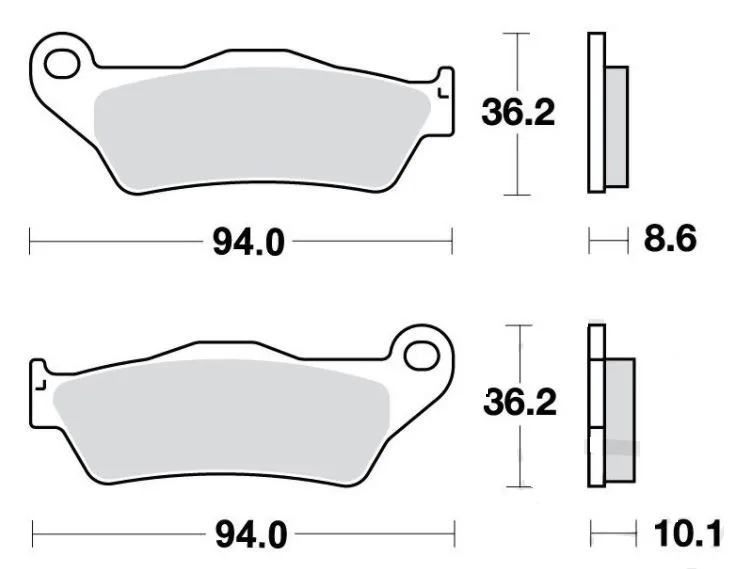 Sintered brake pad 7870959 TRW rear
