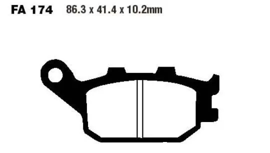 Standard brake pad EBC 7375157 for various models