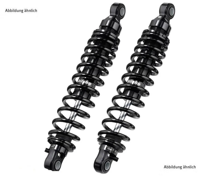 BITUBO Stoßdämpfer BI-HD040-WMB42V2 Motorrad Stereo schwarz hinten m. ABE