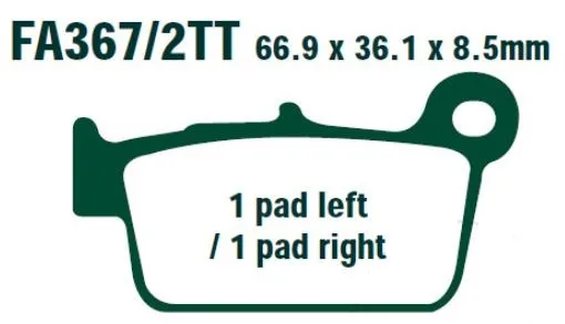 Brake Pad Standard 7370109 EBC for Beta