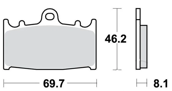 Brake Pad Standard 7872336 TRW for Front & Rear for Husaberg, Kawasaki and Others