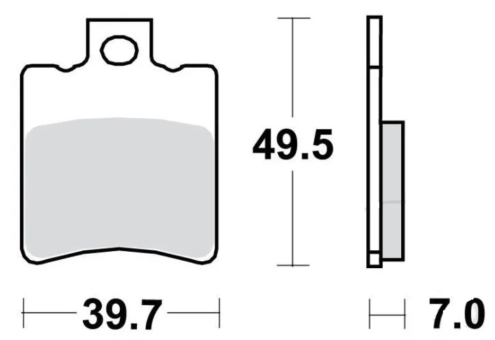 Scooter Brake Pad 7874985 TRW for Aprilia, Atala and others