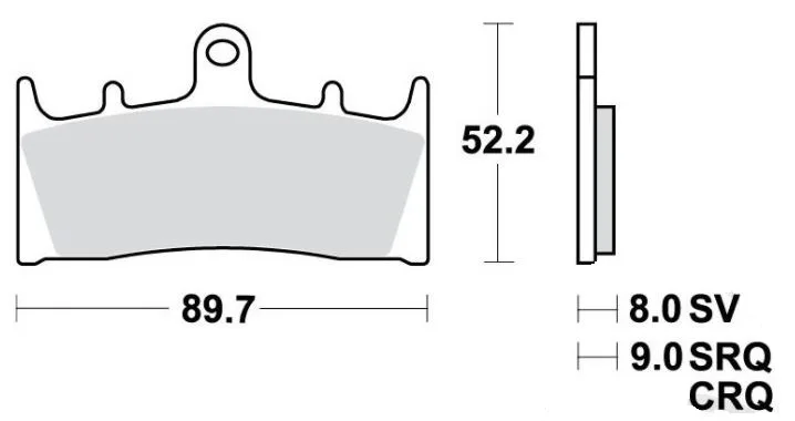 Sintered Brake Pad 7873441 TRW front for Kawasaki and Suzuki