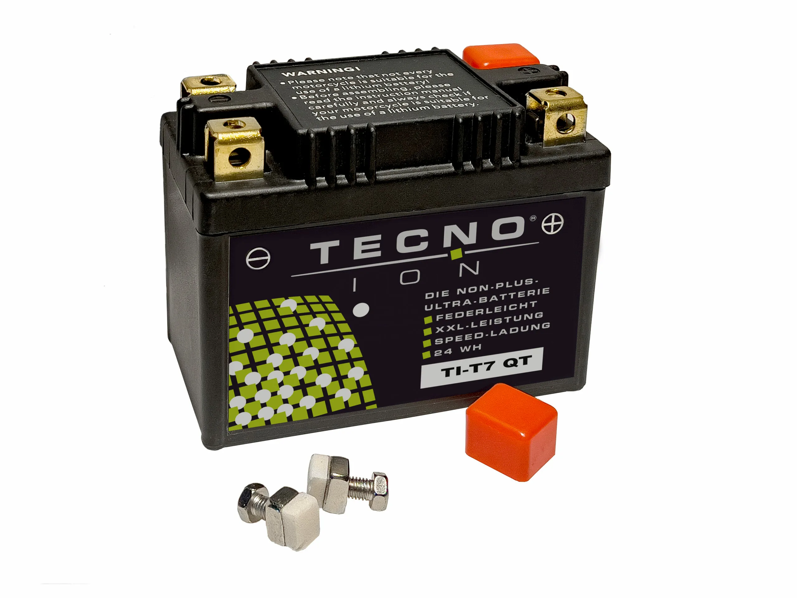 TECNO-ION Li-Ion Battery TI-T 7 QT replaces YTX4L-BS, YTZ5_s, YTX7L-BS, YB7L-B, YT9-B4 and many more