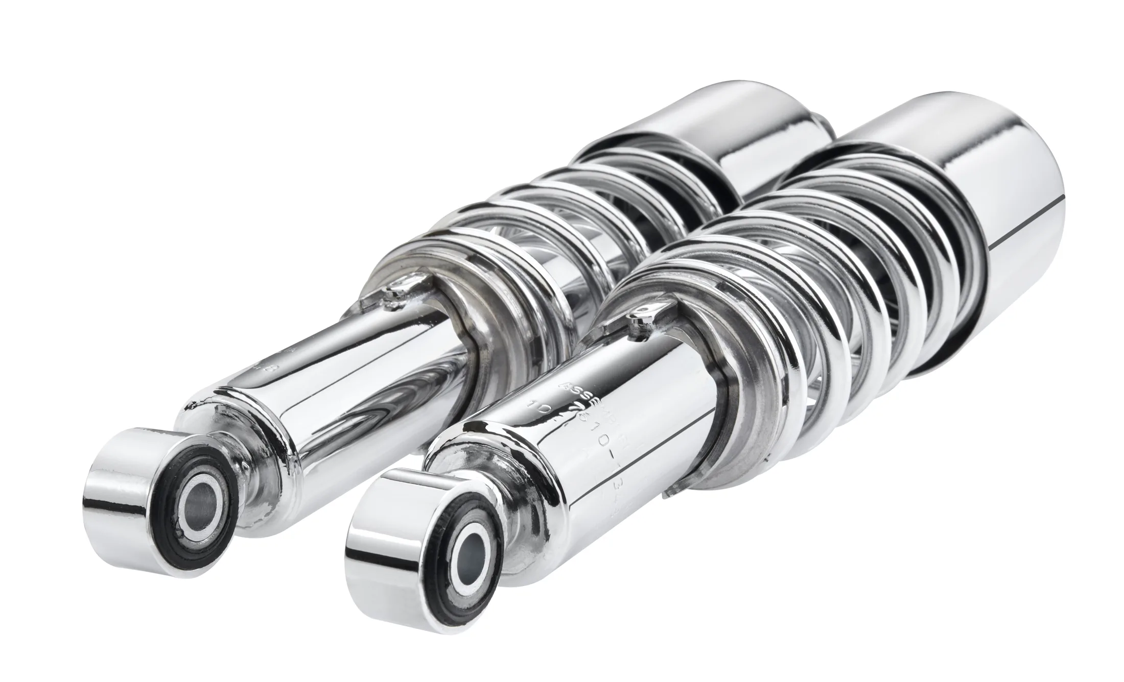 IKON Federbeine - Stoßdämpfer 7610-1611SP8 mit ABE in Chrom für TRIUMPH Rocket III (CX23XB) 2003-08, Triumph Rocket III Touring 2004-11