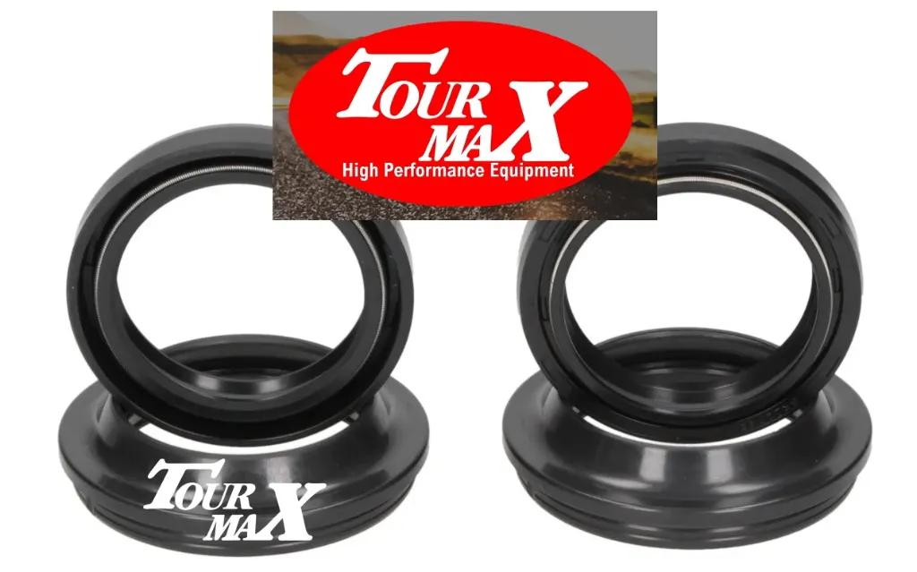 Gabeldichtringe Simmerringe - Satz für die Gabel - Topqualität aus Japan von Tourmax - 41x54x11 mm mit Staubkappen FSD-009    015704