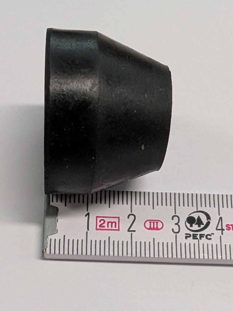 IKON Spare Part: Rubber Bump Stop 25 mm Black Item No. 15 34 38 000 0