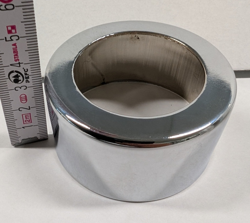 IKON Accessories: Short chrome cap for 7610 series - 35 mm height - 1 pc.