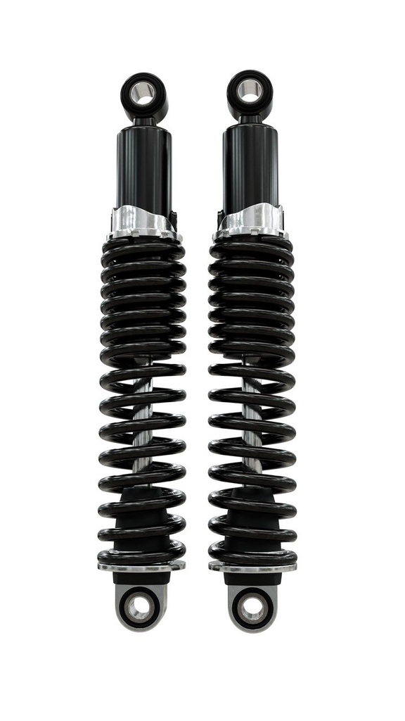 IKON Federbeine - Stoßdämpfer 7610-1649SP14 in schwarz mit ABE für HARLEY-DAVIDSON XL 1200 N Nightster 2007-2010