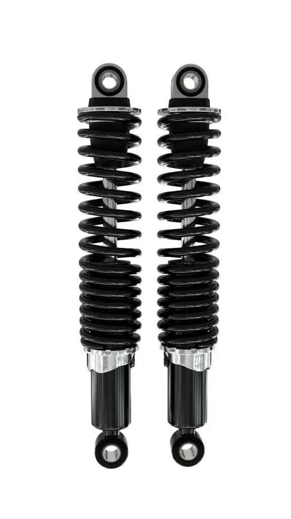 IKON Spring Struts - Shock Absorbers 7610-1676SP14 in Black with ABE for TRIUMPH Street Twin 900 from 2015, Bonneville T120 1200 from 2016