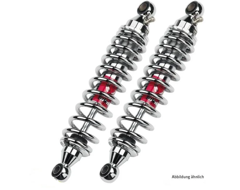 BITUBO Stereo-Stoßdämpfersatz hinten BI-K0032-WMB03 chrom für Kawasaki VN 1500 SE