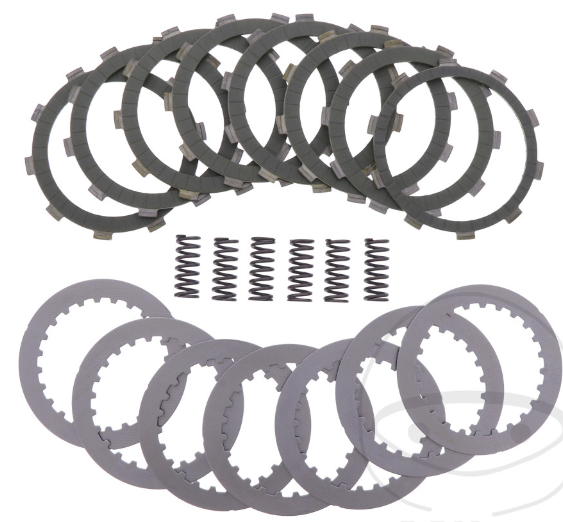 Kupplung Reparatursatz Aramid von EBC Lamellen + Federn + Scheiben 745.08.35 für HON NT 650, VT 750 C, C2, S, XRV 650