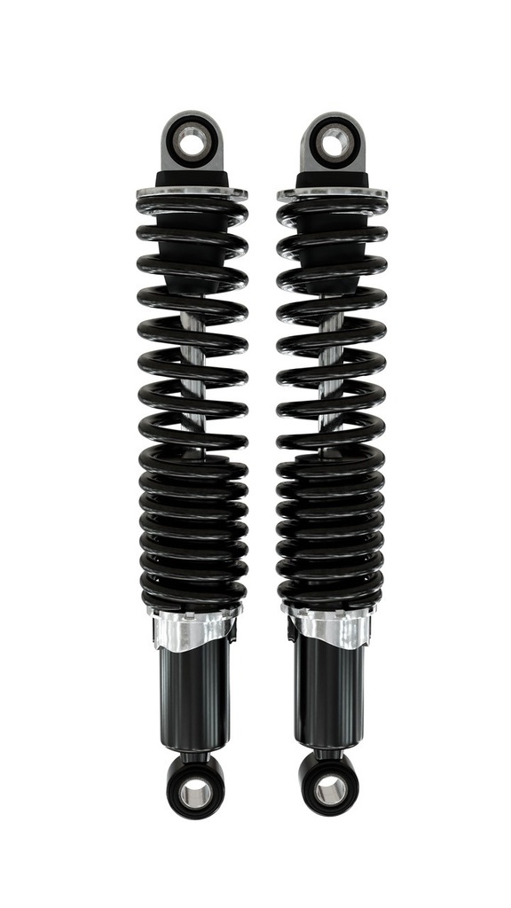 IKON Federbeine - Stoßdämpfer 7610-1612SP14 in schwarz für TRIUMPH Rocket III (C23XB) - Tieferlegung um -35 mm
