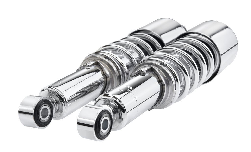 IKON Federbeine - Stoßdämpfer 7610-1618SP8 chrofür Harley Davidson	All DYNA models 11" extra short shocks	1992-2017